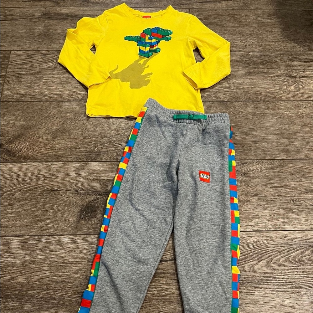 Boys Lego dinosaur outfit